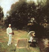 Dennis Miller Bunker Painting at Calcot John Singer Sargent